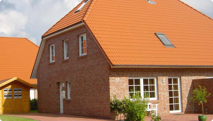 Das Ferienhaus im Sonnenschein